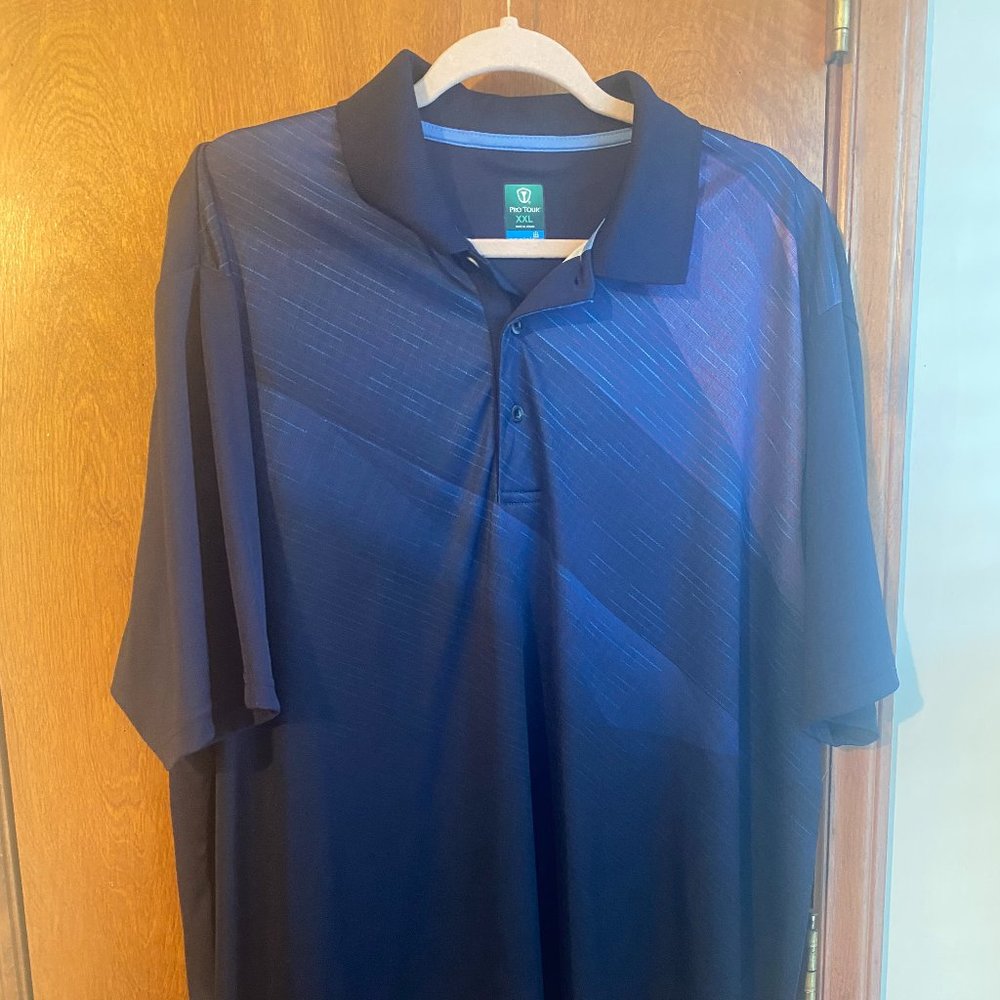 Blue golf shirt - 2X